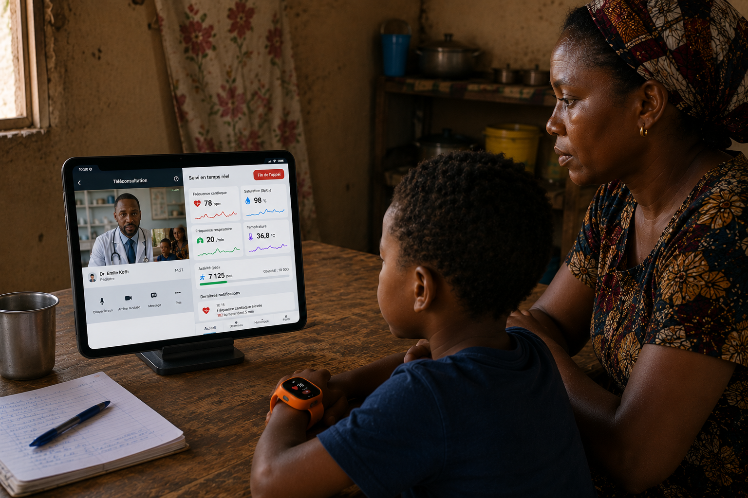 Téléconsultation HD avec un spécialiste à distance